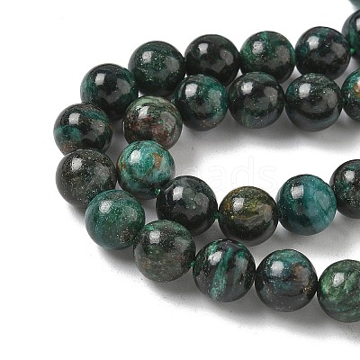 Natural Fuchsite Beads Strands G-G271-B03-8mm-1