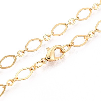 Brass Cable Chains Necklace Making X-MAK-S072-16A-G-1