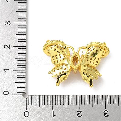 Brass Micro Pave Clear Cubic Zirconia Pendants KK-A236-07G-1