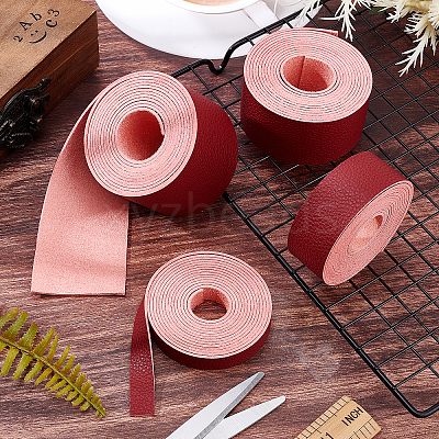 PU Leather Fabric Plain Lychee Fabric AJEW-WH0034-89D-04-1