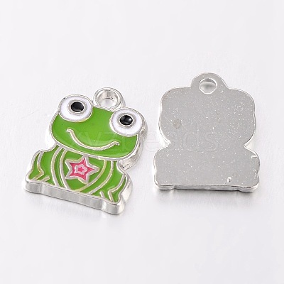 Alloy Enamel Pendants X-EA218Y-1