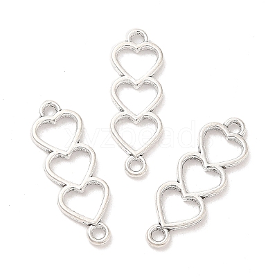 Tibetan Style Alloy Connector Charms PALLOY-R143-14AS-1