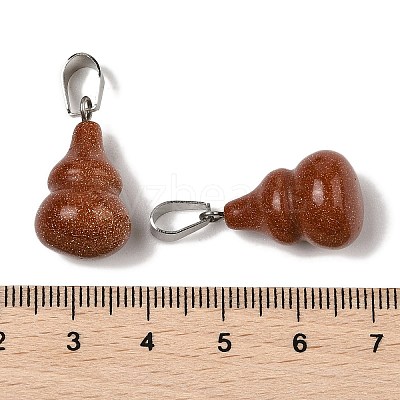 Synthetic Goldstone Pendants G-B127-03P-09-1
