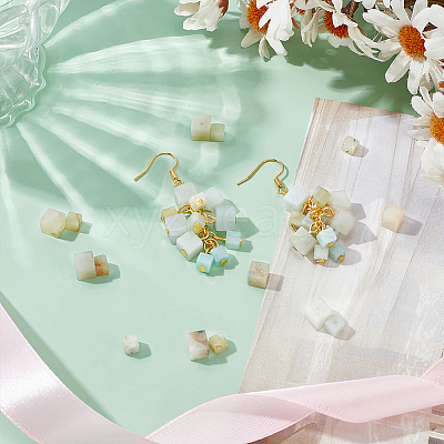 2 Strands 2 Styles Natural Flower Amazonite Beads Strands G-PH0002-53-1