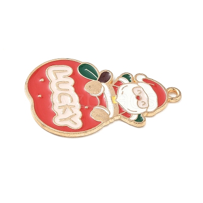 Christmas Alloy Enamel Pendants ENAM-B035-02I-10KCG-1