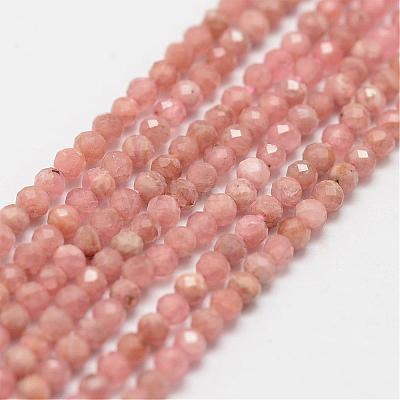 Natural Rhodochrosite Beads Strands G-P270-2mm-17-1