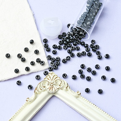6/0 Opaque Glass Seed Beads SEED-YW0002-13R-1