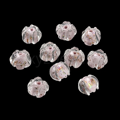Handmade Gold Foil Lampwork Beads LA-CBABC67-01B-1