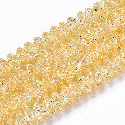 Crackle Glass Beads GLAA-S192-004G-1