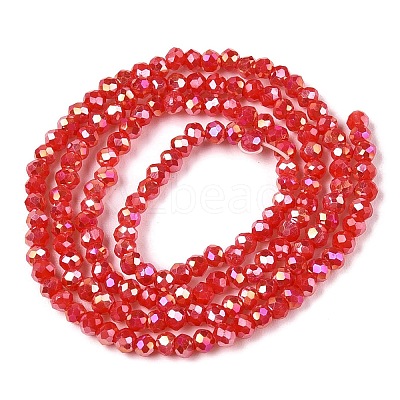 Electroplate Glass Beads Strands EGLA-A044-P1mm-B22-1