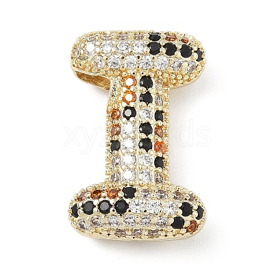 Brass Micro Pave Cubic Zirconia Pendants KK-Z108-02G-I-1