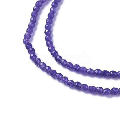Natural White Jade Beads Strands G-F596-46-3mm-1