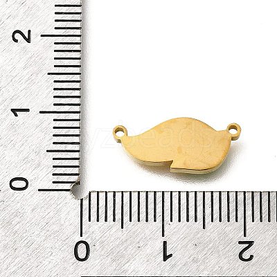 304 Stainless Steel Enamel Links Connector Charms STAS-Q347-13G-1