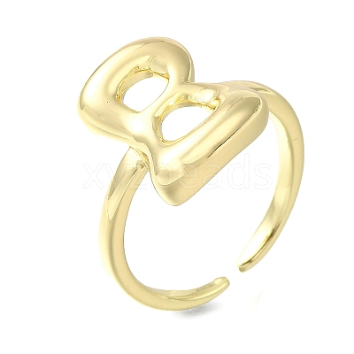 Rack Plating Brass Open Cuff Rings RJEW-S394-01G-B-1
