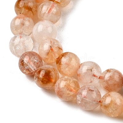 Heated Natural Citrine Beads Strands G-S362-105B-1