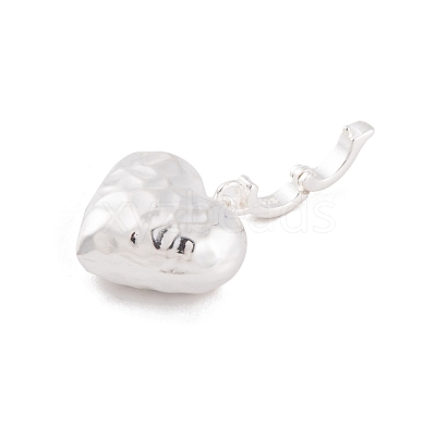 925 Sterling Silver Love Heart Pendants STER-P058-01C-S-1