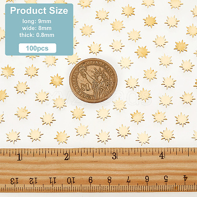Brass Cabochons KK-OC0001-38F-1