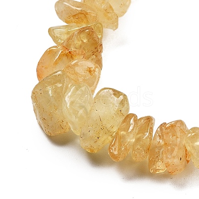 Natural Citrine Beads Strands G-O049-B-29A-1