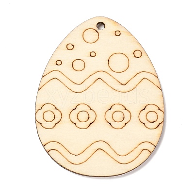 DIY Crafts Easter Egg Shape Cutouts Pendants AJEW-P087-B01-08-1