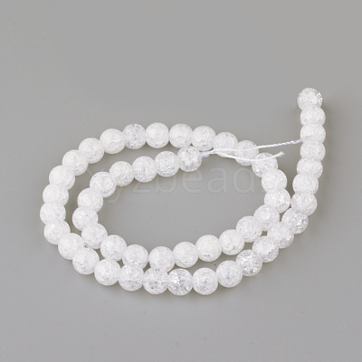 Synthetic Crackle Quartz Beads Strands X-GLAA-S134-10mm-05-1