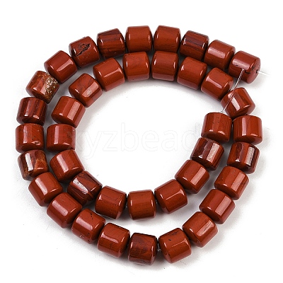 Natural Red Jasper Beads Strands G-G275-D08-10x10mm-1