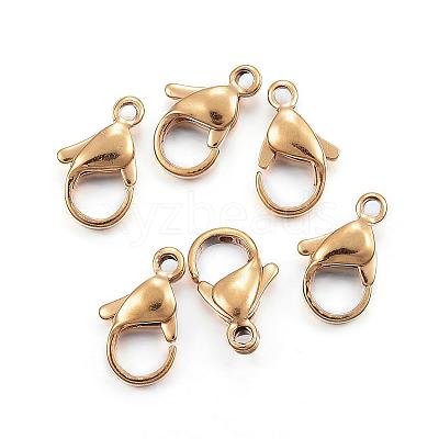 304 Stainless Steel Lobster Claw Clasps STAS-H352-01E-G-1