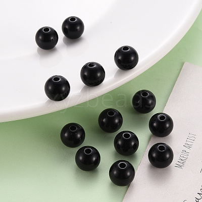 Opaque Acrylic Beads X-MACR-S370-C10mm-S002-1