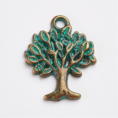 Tibetan Style Alloy Pendants PALLOY-F187-16ABG-1
