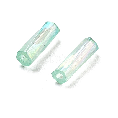 10G Ceylon Glass Twist Bugle Beads X-SEED-L012-01C-1