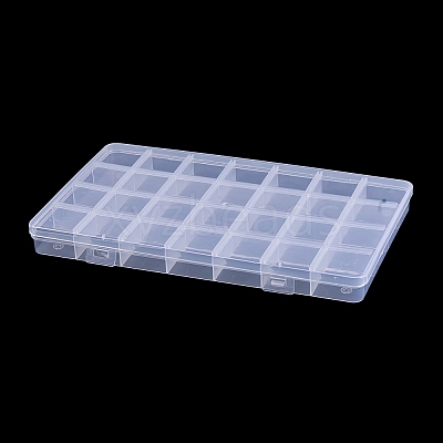Transparent Plastic Bead Containers X1-CON-YW0001-13-1