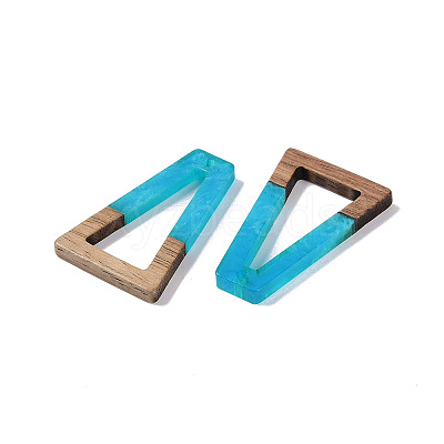 Resin & Wood Pendants WOOD-F015-10A-1