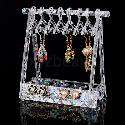 1 Set Transparent Acrylic Earring Display Stands EDIS-PH0001-31-1