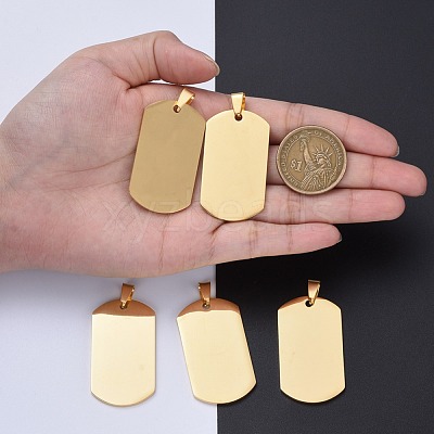 PVD Vacuum Plating 304 Stainless Steel Big Pendants STAS-I140-19E-G-1