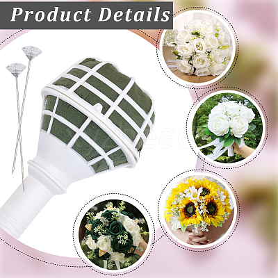 2Pcs Plastic Bridal Bouquet Holder FIND-SP0005-59-1