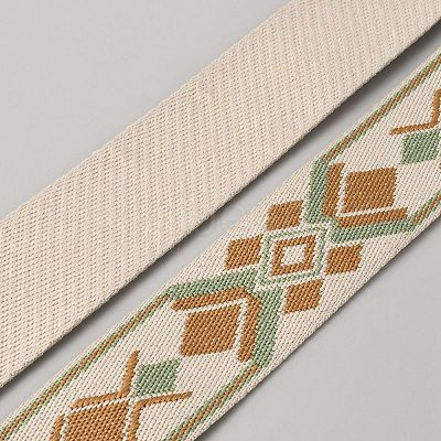 Polyester Jacquard Rhombus Ribbon DIY-WH0362-23C-1
