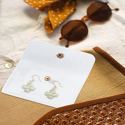 2Pcs PVC Jewelry Bags for Travel ABAG-LP0001-16-1