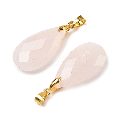 Natural Rose Quartz Pendants G-L614-D03-G02-1