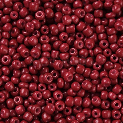 Baking Paint Glass Seed Beads SEED-S003-K14-1