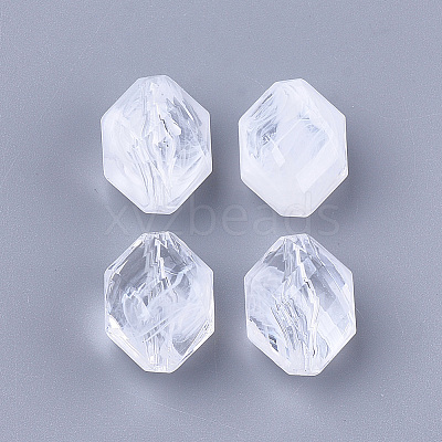 Acrylic Beads OACR-S028-044C-1