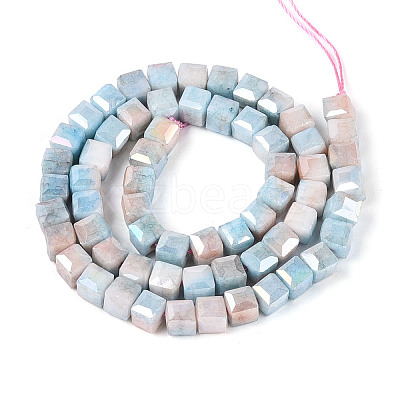Anti-Tarnish Electroplate Glass Beads Strands GLAA-T025-6mm-10J-1