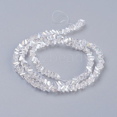 Electroplate Glass Beads Strands X-EGLA-J146-4mm-AB01-1