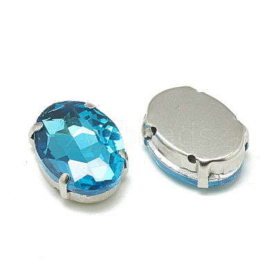 Sew on Rhinestone RGLA-T091-10x14mm-12P-1