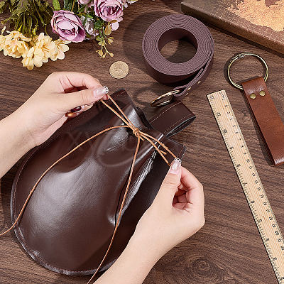 Viking PU Leather Belt Pouch Bag AJEW-CL0003-22B-1