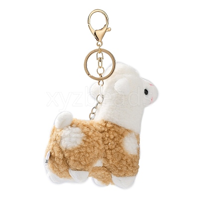 Cute Alpaca Cotton Keychain KEYC-A012-02B-1