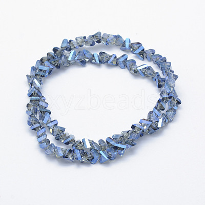 Electroplate Glass Beads Strands EGLA-J143-B-FR01-1
