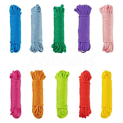 100M 10 Colors 7 Inner Cores Polyester & Spandex Cord Ropes RCP-LS0001-01A-1
