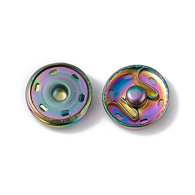 Ion Plating(IP) 202 Stainless Steel Snap Buttons BUTT-I017-01E-MC-1