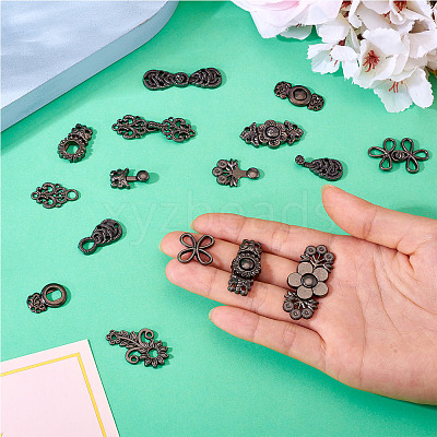 16 Pairs 8 Style Alloy Adjustable Jean Button Pins DIY-TA0013-01B-1