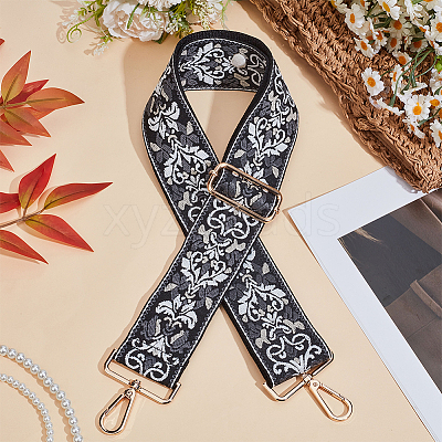 Ethnic Style Cotton Embroidered Adjustable Bag Straps FIND-CN0002-37A-1