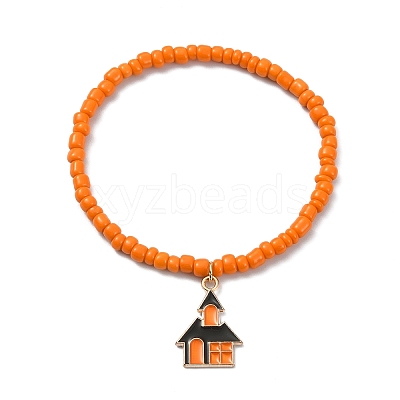 5Pcs 5 Style Glass Seed Beaded Stretch Bracelets Set BJEW-TA00275-1